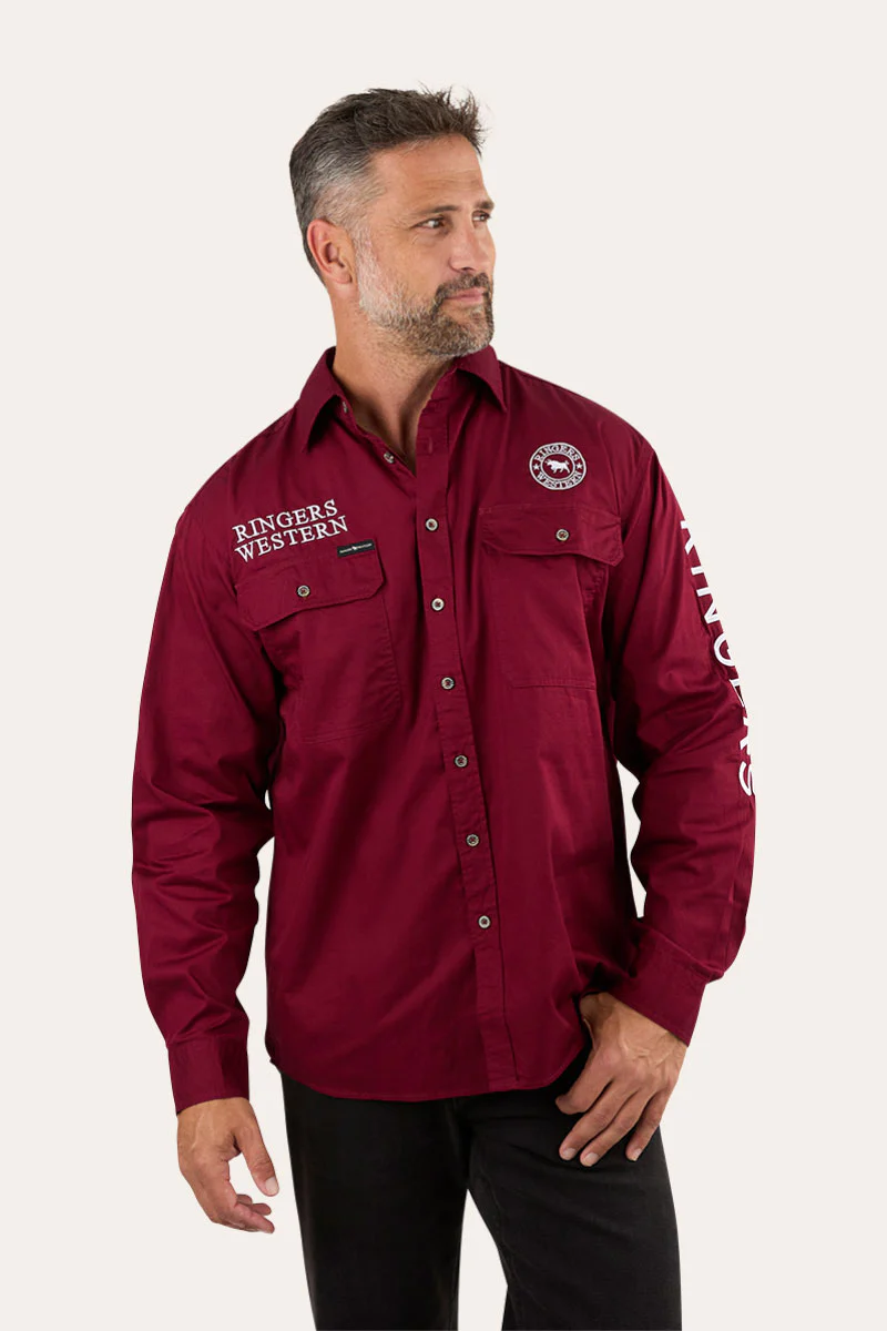Hawkeye Mens Full Button Work Shirt - Image 34