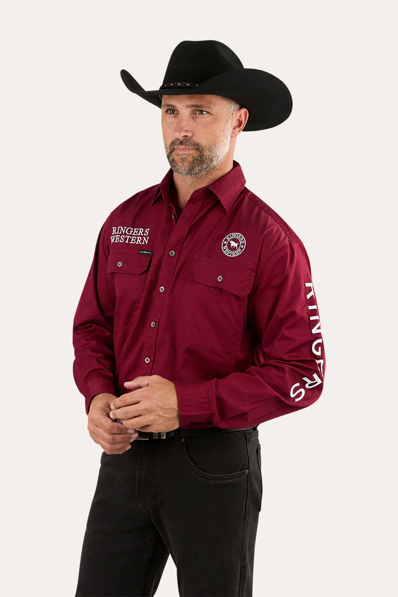 Hawkeye Mens Full Button Work Shirt - Image 36