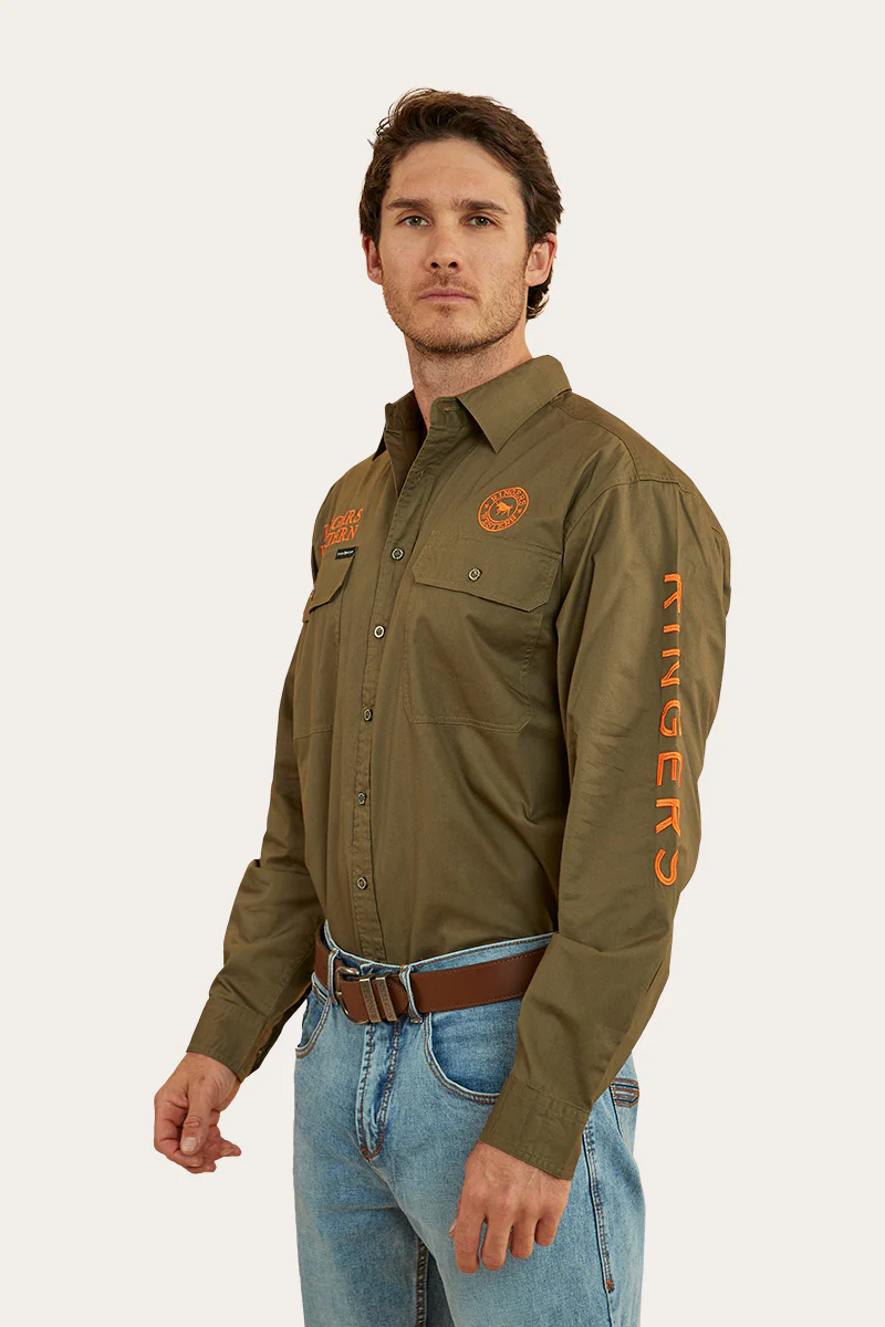 Hawkeye Mens Full Button Work Shirt - Image 47