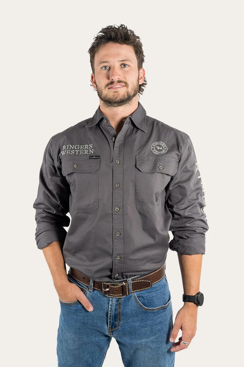Hawkeye Mens Full Button Work Shirt - Image 51