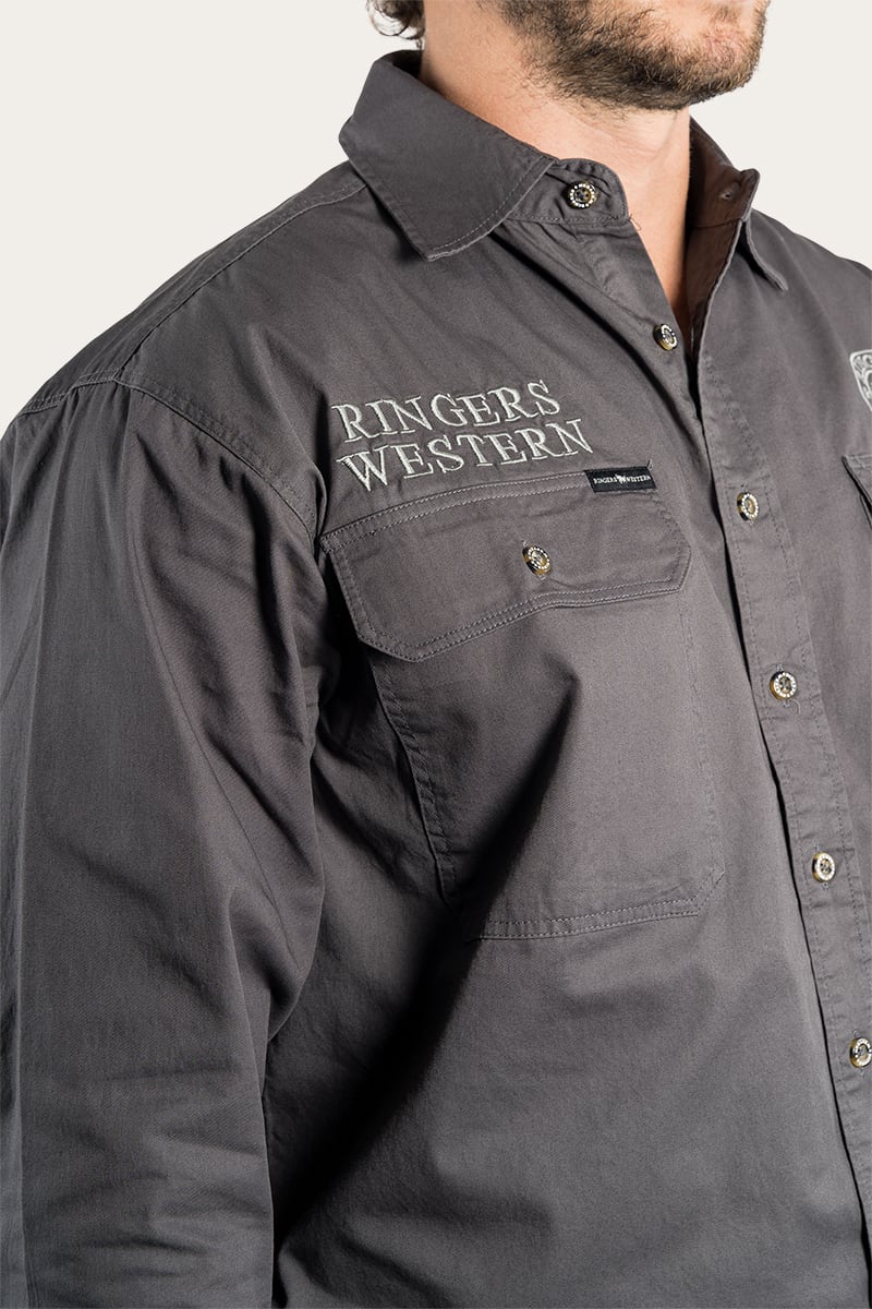 Hawkeye Mens Full Button Work Shirt - Image 54