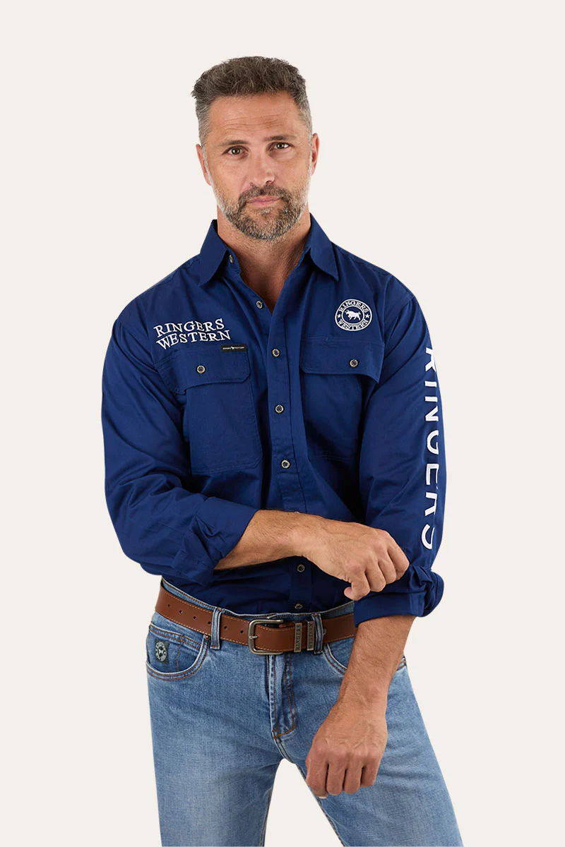 Hawkeye Mens Full Button Work Shirt - Image 62