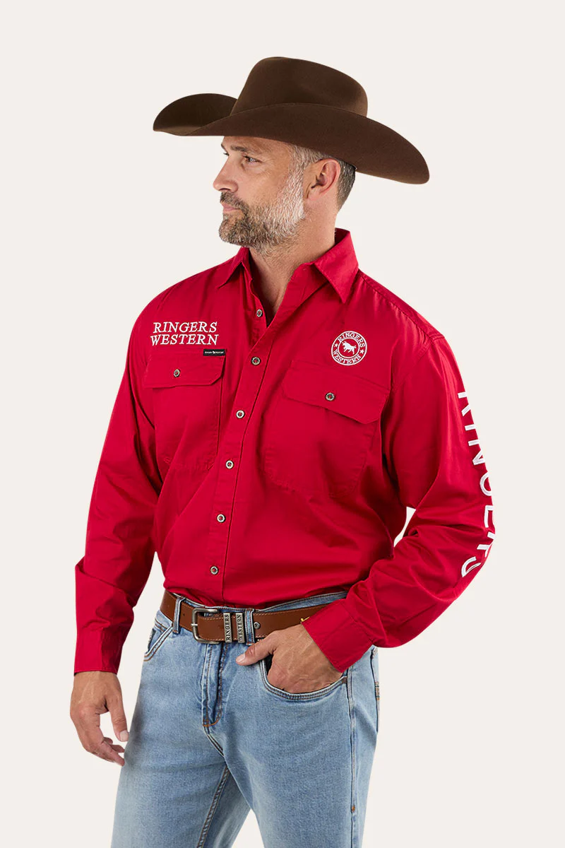 Hawkeye Mens Full Button Work Shirt - Image 74