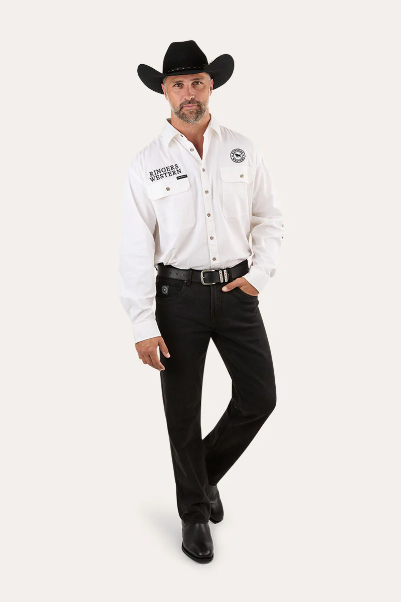 Hawkeye Mens Full Button Work Shirt - Image 80