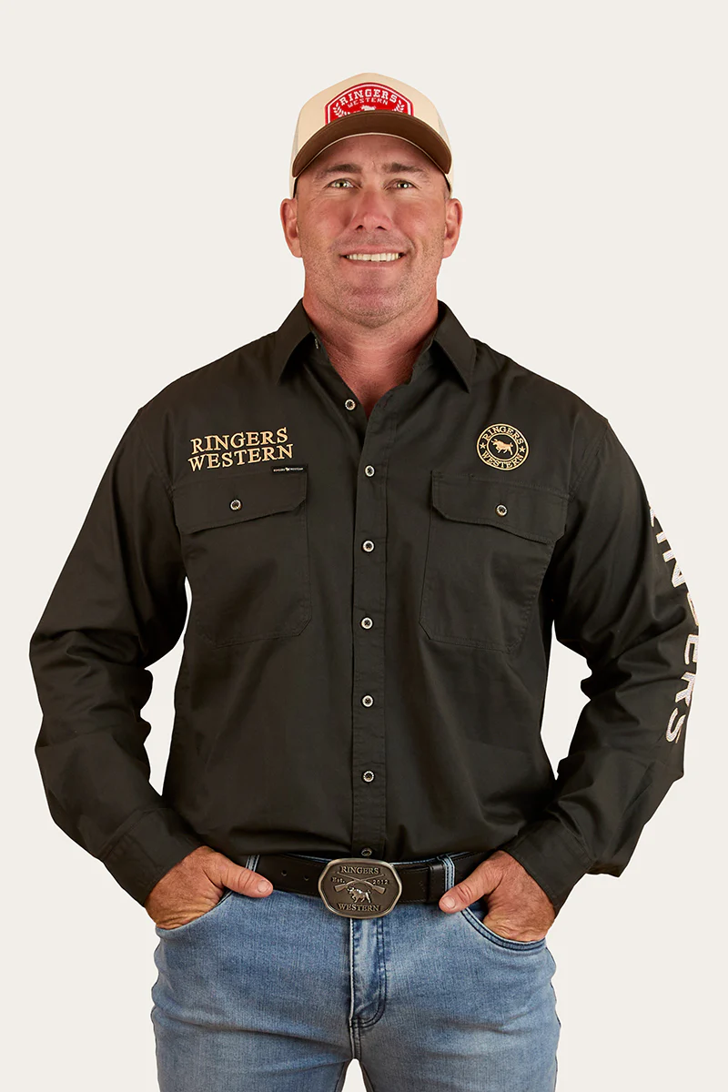 Hawkeye Mens Full Button Work Shirt - Image 82